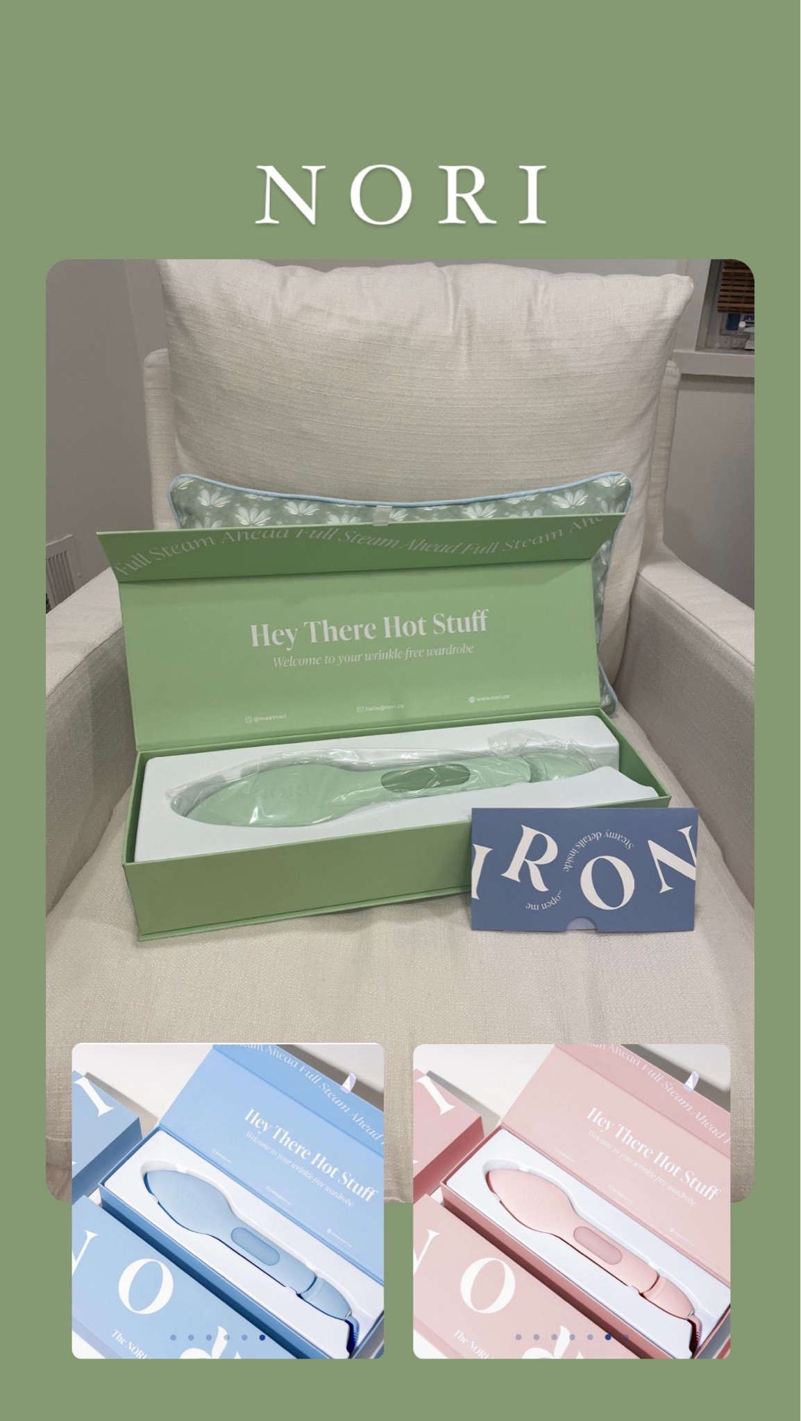 Nori iron press on sale for Black Friday! 30% off! 

No ironing board needed & can also be a steamer!!

#LTKCyberWeek #LTKSeasonal #LTKHoliday