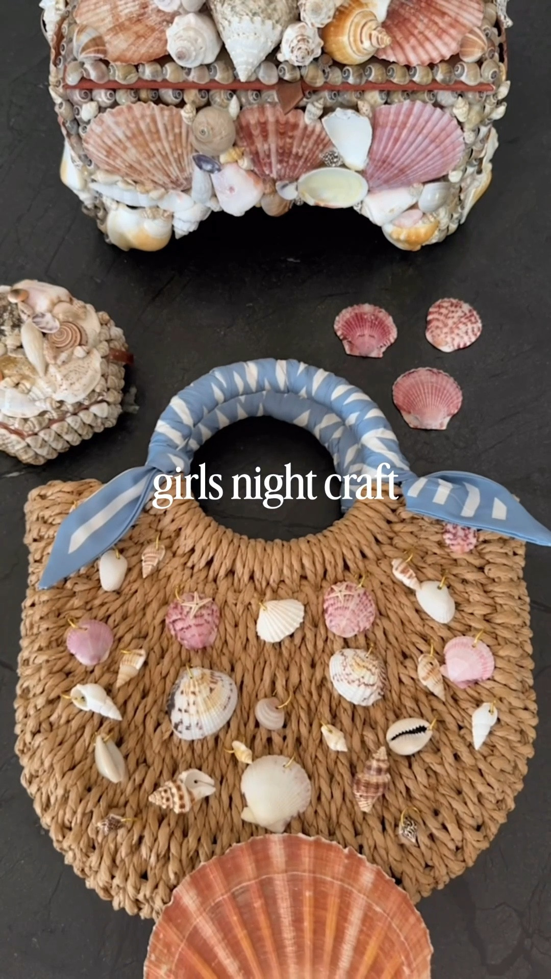 Girls night craft idea! Seashell bags like this retail for upwards of $300! This one cost less than $30!

#LTKMothersDay #LTKdayinmylife #LTKvlog