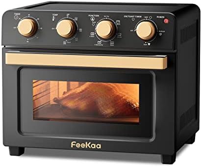 Air Fryer Toaster Oven, Feekaa Black and Gold Toaster 4 Slice, 21 QT 1700W Convection Countertop,... | Amazon (US)