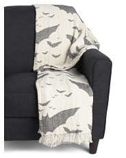 Textured Mallow All Over Bats Throw | Global Home | Marshalls | Marshalls