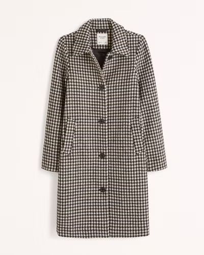 Women's Wool-Blend Mod Coat | Women's Coats & Jackets | Abercrombie.com | Abercrombie & Fitch (US)