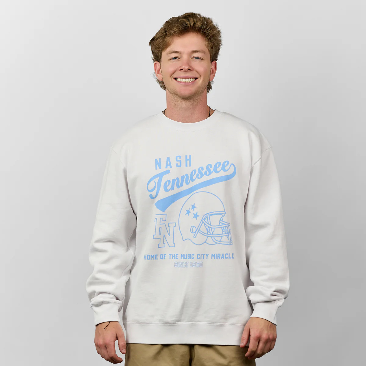 Tennessee Football Essential Crew [White] | The NASH Collection