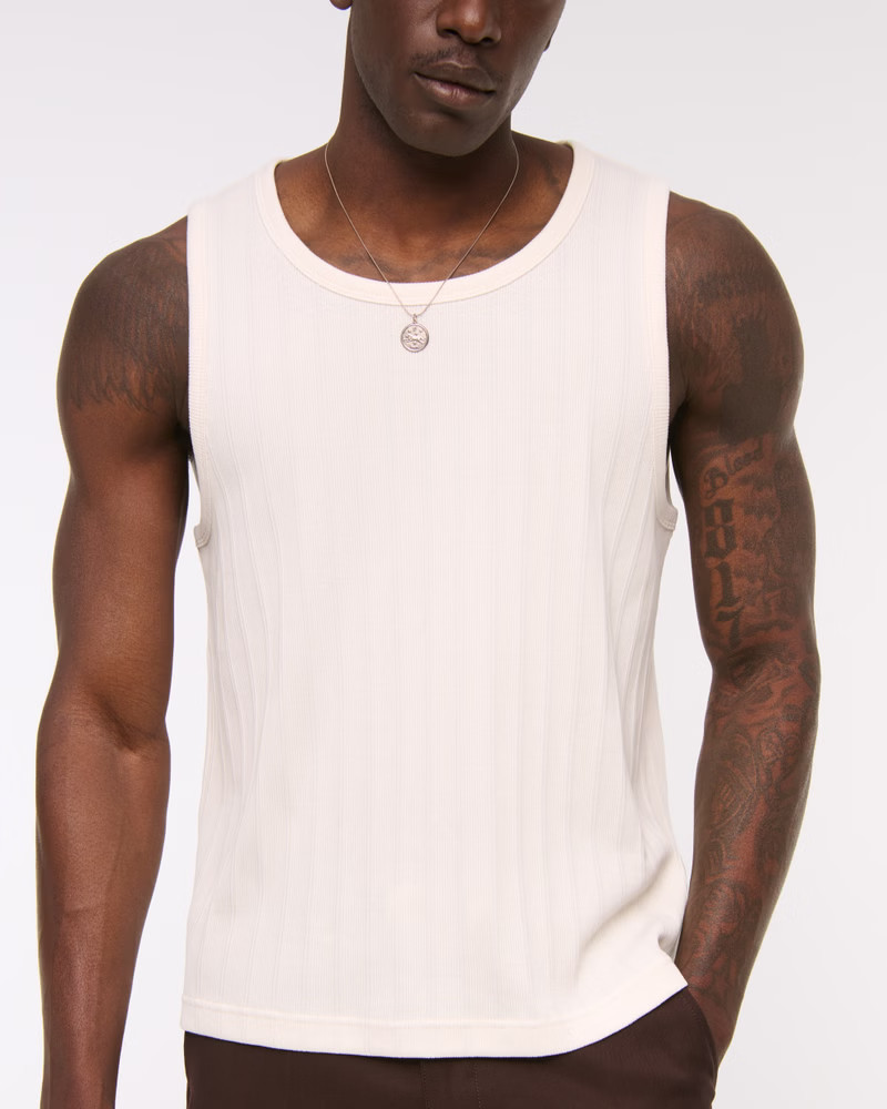 Premium Ribbed Tank | Abercrombie & Fitch (US)