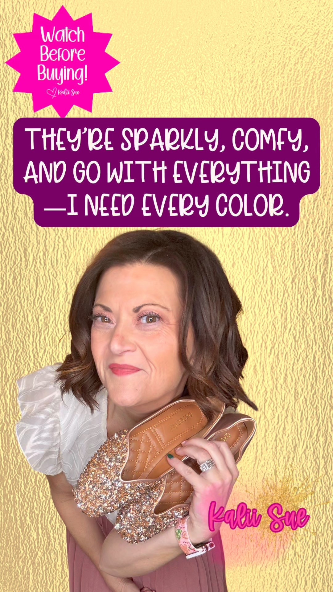 💎 **The Rhinestone Flats That Are as Comfortable as They Are Gorgeous** 💎

Let me just say—these **rhinestone ballet flats** completely exceeded my expectations. I talk about it all in this video, but spoiler: I’m *obsessed*. They’re stunning, ultra-comfy, and so easy to wear with literally anything—from casual denim to wedding guest dresses.

👠 **Here’s Why I’m Hooked:**

✔️ **Elegant rhinestone detail**—eye-catching without being over-the-top

✔️ **Soft microfiber lining + cushioned insole** = actual cloud-like comfort

✔️ **Flexible, low heel** design that feels just right for all-day wear

✔️ **Versatile styling**—pair them with jeans, dress pants, flowy skirts, or formalwear

✔️ **Perfect for weddings, work, parties, travel, or just everyday glam**

These flats give you *that look*—a little sparkle, a lot of polish—without sacrificing comfort. And honestly? I already know I’m going back for more colors. The fit is true to size (check the chart before you buy!), and they look way more expensive than they are.

✨ Whether you're dressing up or keeping it simple, these **rhinestone square ballet flats** are a must-have addition to your shoe lineup.

#RhinestoneFlats #WomensBalletFlats #DressFlatsForWomen #ComfortableWeddingShoes #SlipOnFlats #SparklyFlats #AmazonShoeFinds #FashionFlats #FlatShoesForWomen #ElegantFootwear #ComfortMeetsStyle #WeddingGuestShoes #EverydayGlam #StylishAndComfy

#LTKStyleTip #LTKOver40