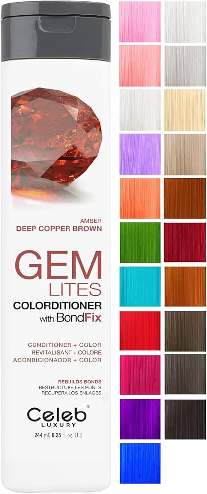 Celeb Luxury Gem Lites Colorditioner, Semi-Permanent Professional Hair Color Depositing Condition... | Amazon (US)