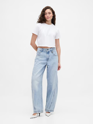Gap × BÉIS High Rise Barrel Jeans | Gap | Gap (US)