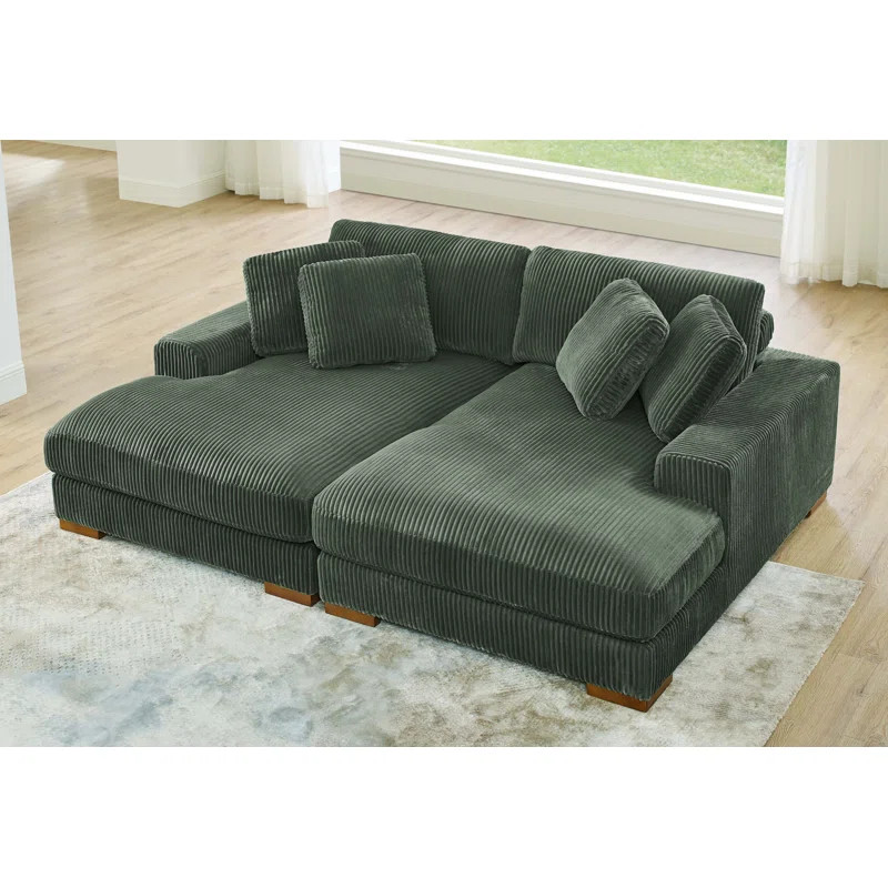 Drinel 90'' Upholstered Sofa | Wayfair North America