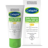 Cetaphil Daily Defence Cream SPF50 with UVA/UVB Filters for Sensitive Skin 50g | Look Fantastic (UK)