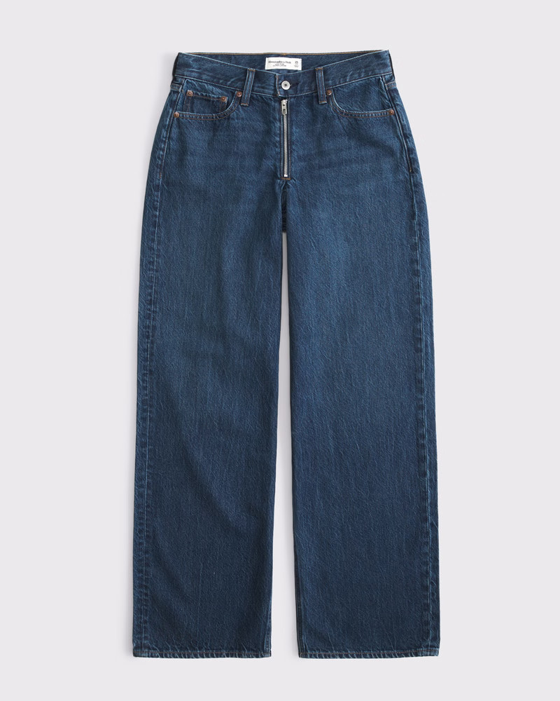 Curve Love Low Rise Ultra Loose Jean | Abercrombie & Fitch (US)