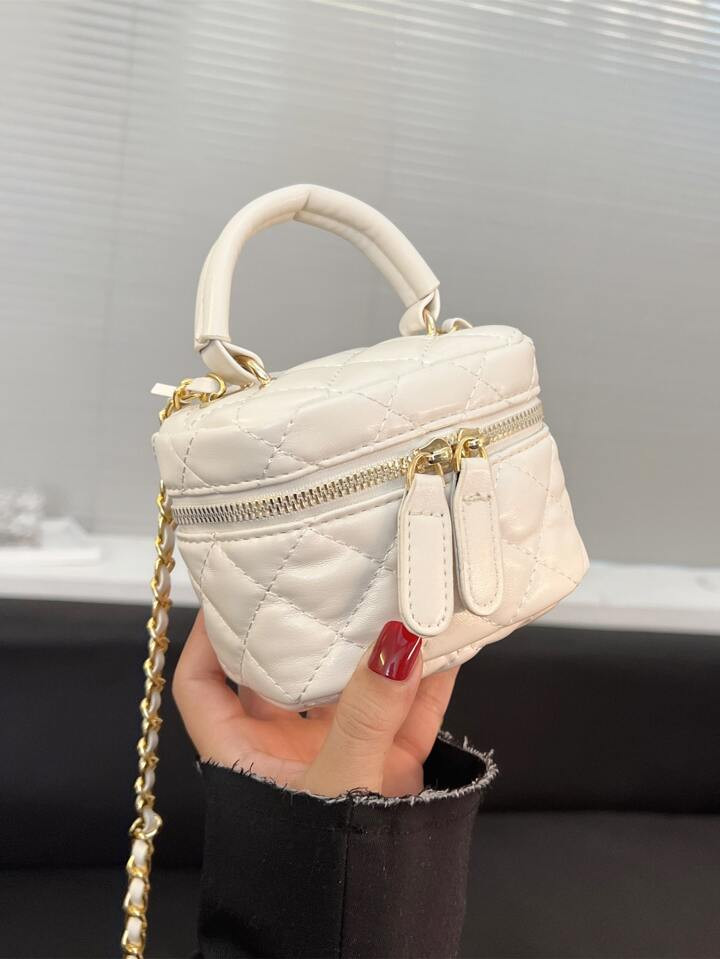 Mini Quilted Chain Bucket Bag | SHEIN