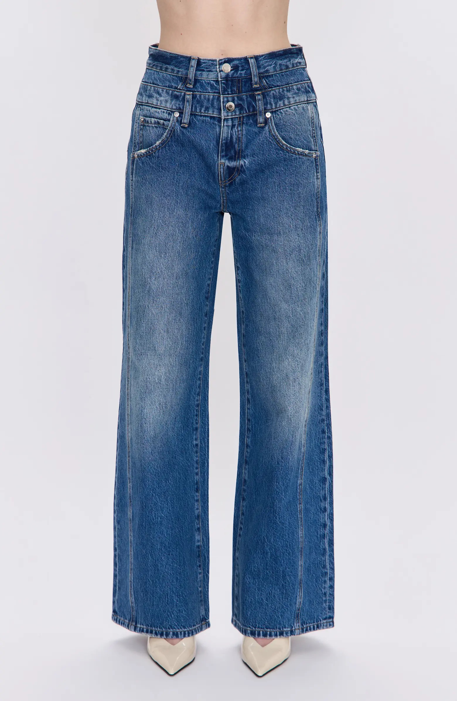 Caleb High Waist Wide Leg Jeans | Nordstrom