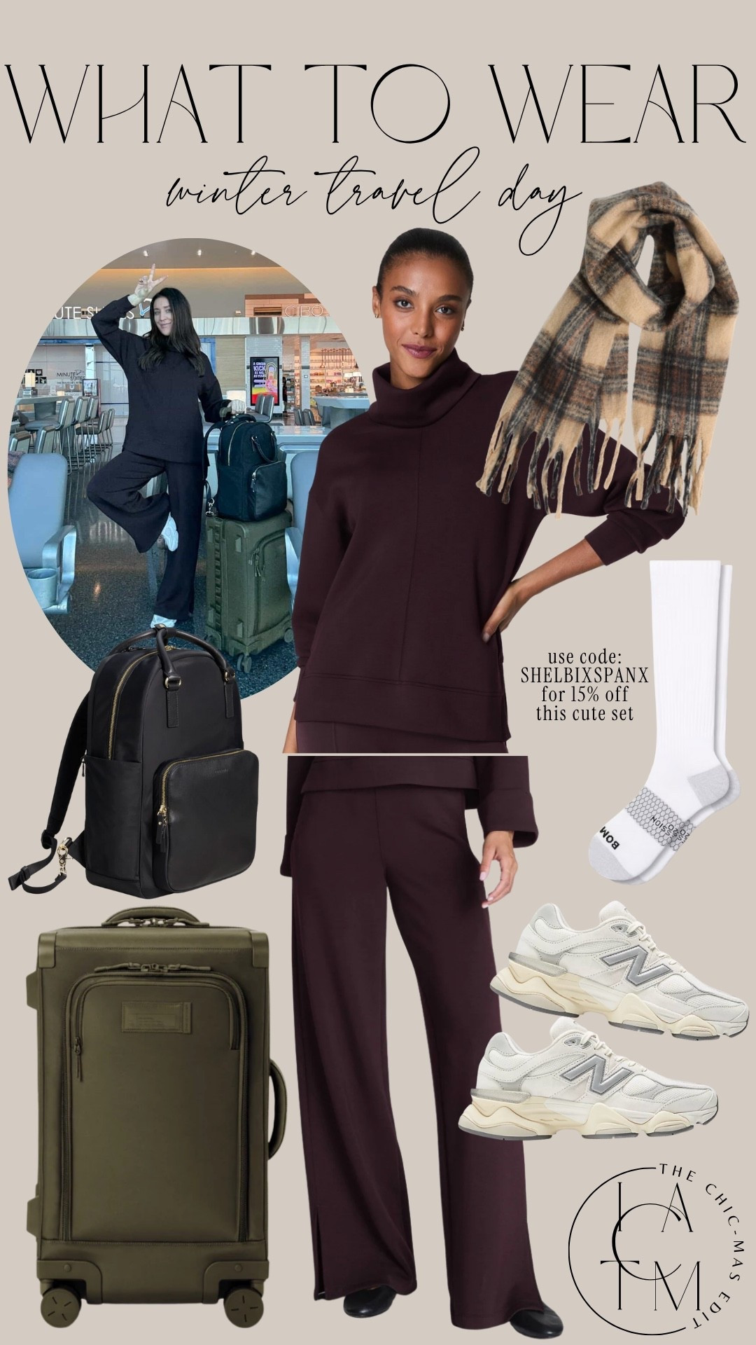 Winter travel airport outfit- one of my favorite sets! Use code SHELBIXSPANX for 15% off

#LTKSaleAlert #LTKBump #LTKTravel