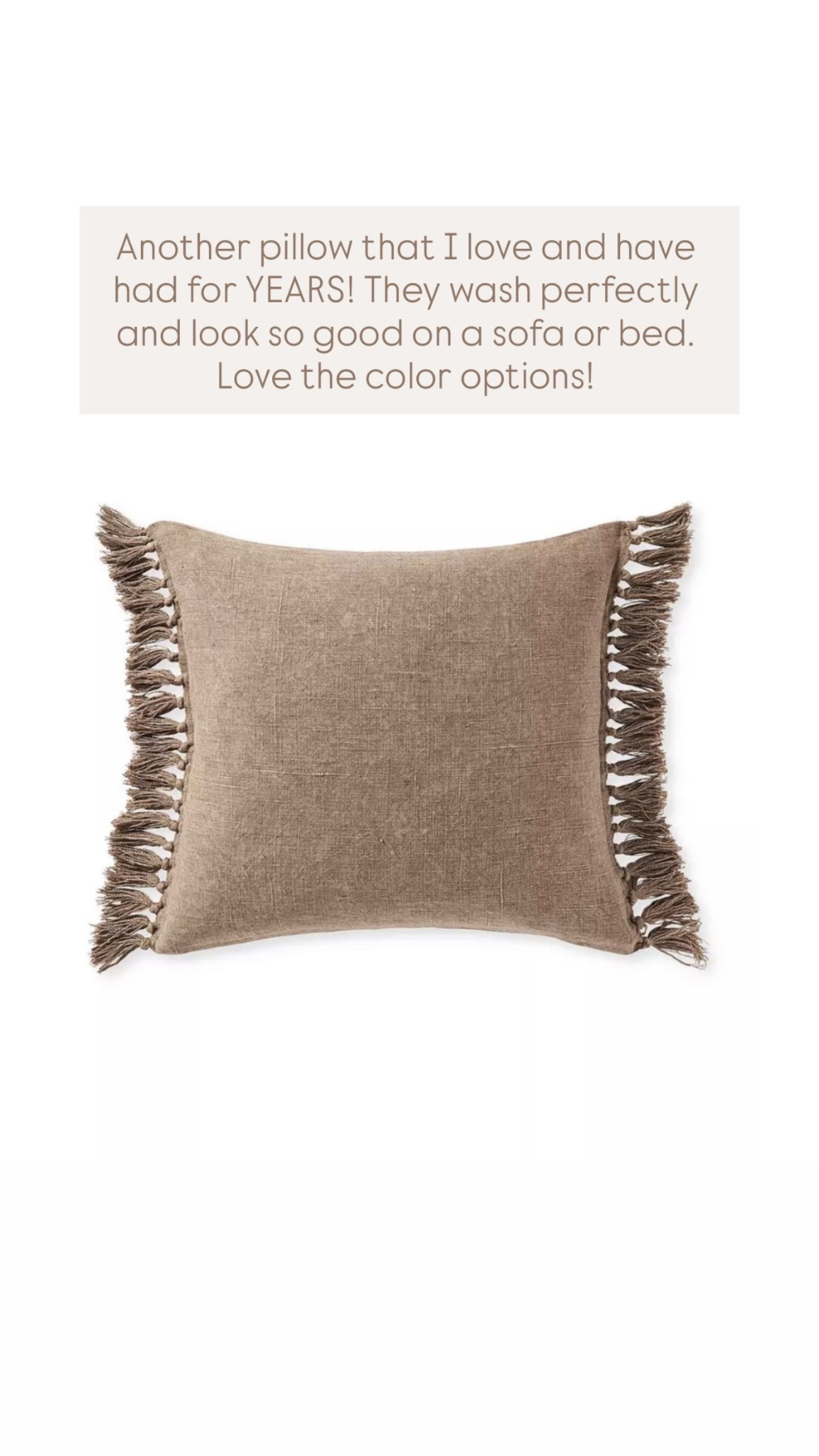 Another Serena & Lily pillow that I love and have had for YEARS! They wash perfectly and look so good on a sofa or bed. Love the color options! 

#LTKSaleAlert #LTKSeasonal #LTKHome
