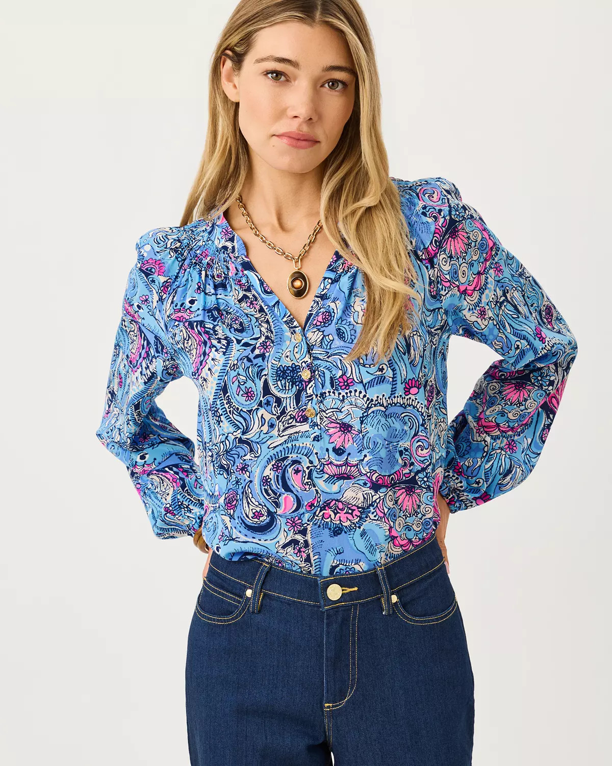 Elsa Silk Top | Lilly Pulitzer