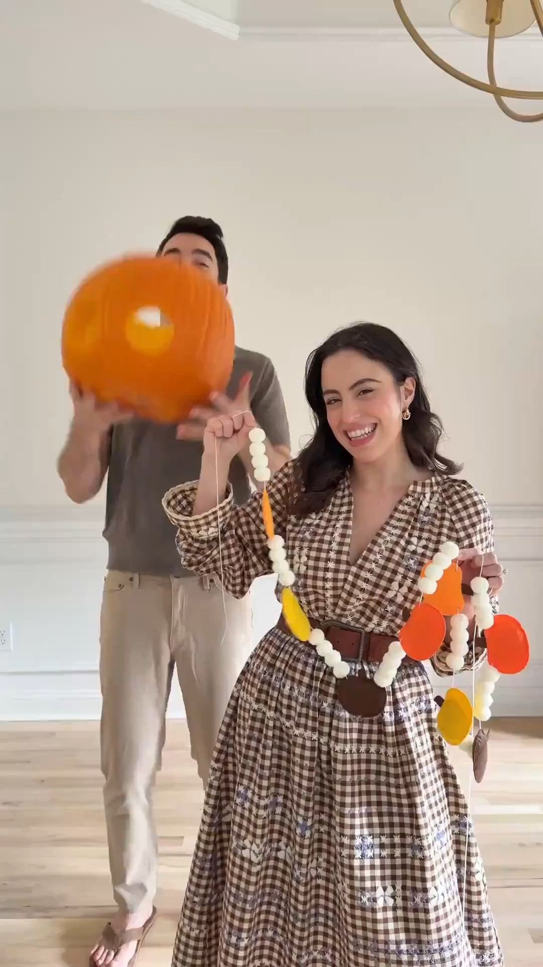 How cute is a baby fall photoshoot?! I linked every single thing we used — from the gingham tablecloth to the pumpkin garland — so you can recreate this adorable setup for your little one!

baby bodysuit, seasonal baby photos, fall setup, cozy baby aesthetic, making memories, DIY photo backdrop

#LTKHome #LTKBaby