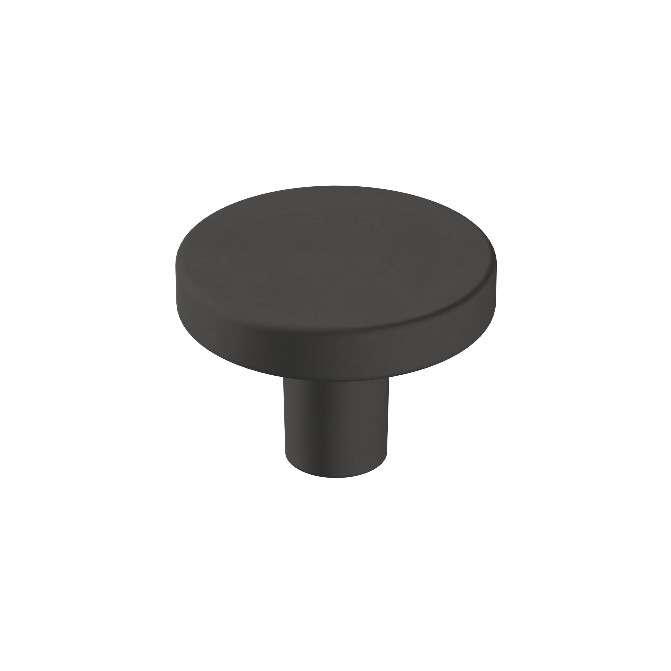 Amerock Versa 1-3/8 inch (35mm) Diameter Matte Black Cabinet Knob - 10 Pack | Amazon (US)