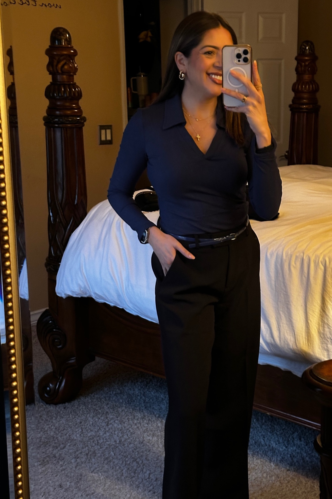 Navy blue for the day! #chiclook 

#LTKStyleTip #LTKOver40 #LTKFindsUnder50