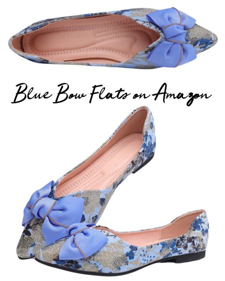 Blue bow floral flats on Amazon. $30.

Something blue. Wedding shoes. Bridal shoes. Bridal flats. Wedding flats. 

#LTKshoecrush #LTKSeasonal #LTKwedding