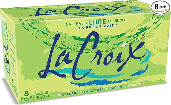 LaCroix Sparkling Water, Lime, 12 Fl Oz (pack of 8) | Amazon (US)
