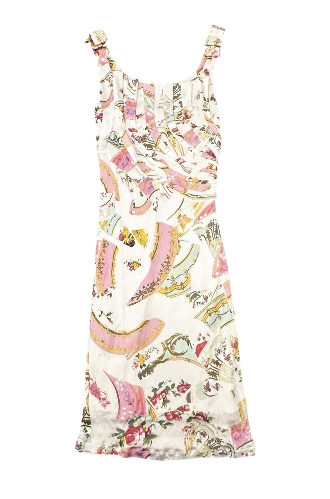 Roberto Cavalli Rare Vintage Y2K Signed Floral Jersey Midi Dress Size 46 | eBay | eBay US