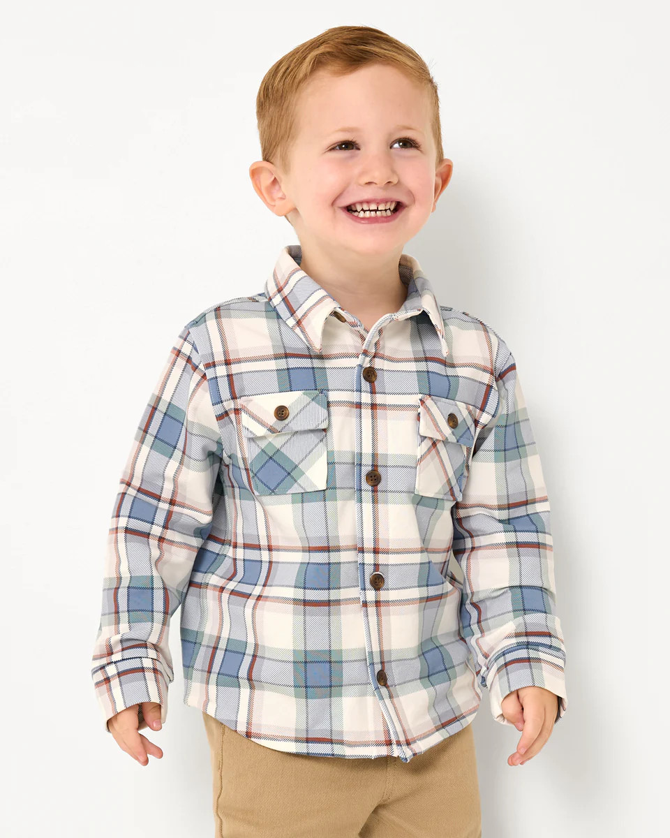 Blue Ridge Plaid Shacket | Little Sleepies