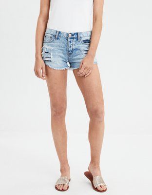 AE Tomgirl Denim Short Short | American Eagle Outfitters (US & CA)