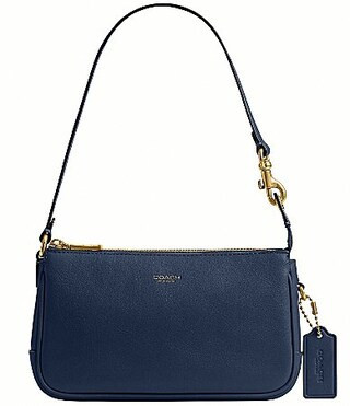 COACH Bleecker Plaza Shoulder Bag 18 - Navy | Dillard's