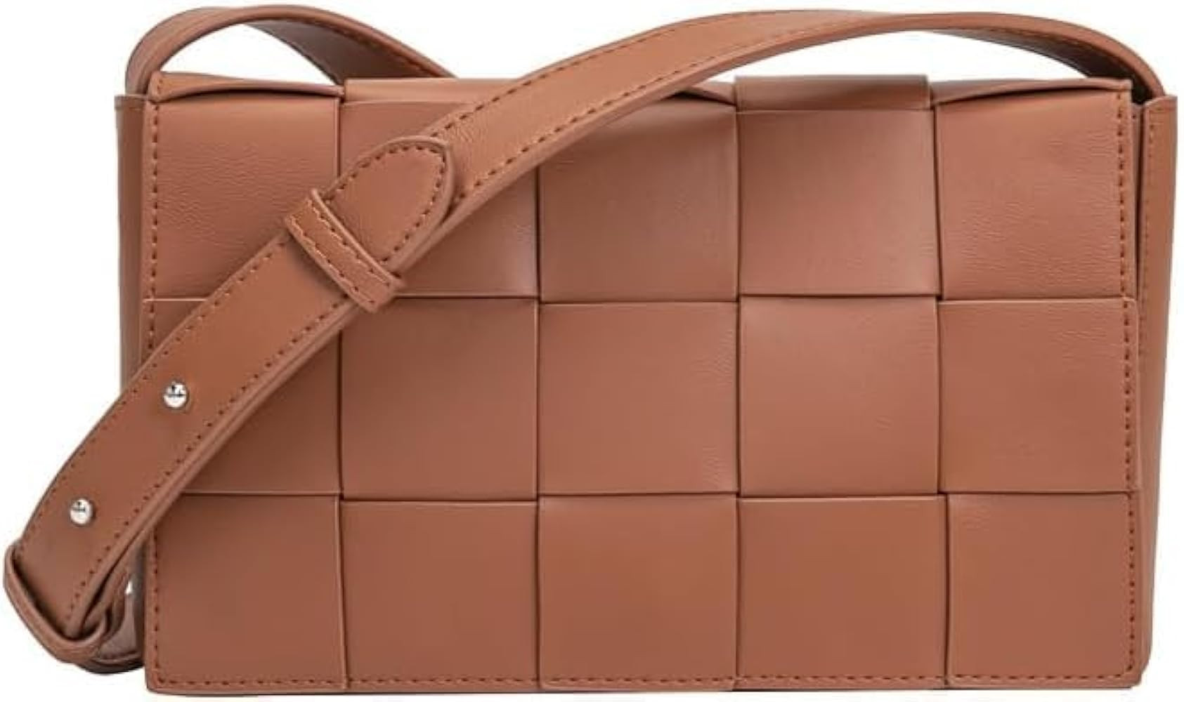 Plaid Woven Shoulder Crossbody Bag, Fashion Unisex Bag, Shoulder Bag | Amazon (US)