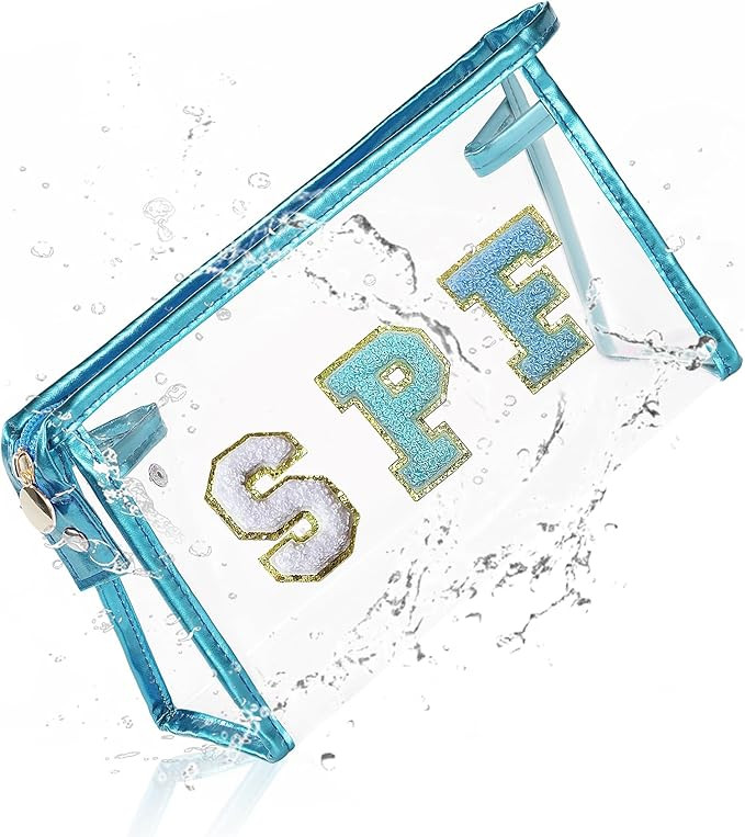 COSHAYSOO Sunscreen Bag Clear Makeup Toiletry Pouch Beach Vacation Essentials for Women Teen Girl... | Amazon (US)