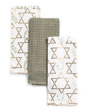 3pk Tenny Happy Hanukkah Kitchen Towels | TJ Maxx