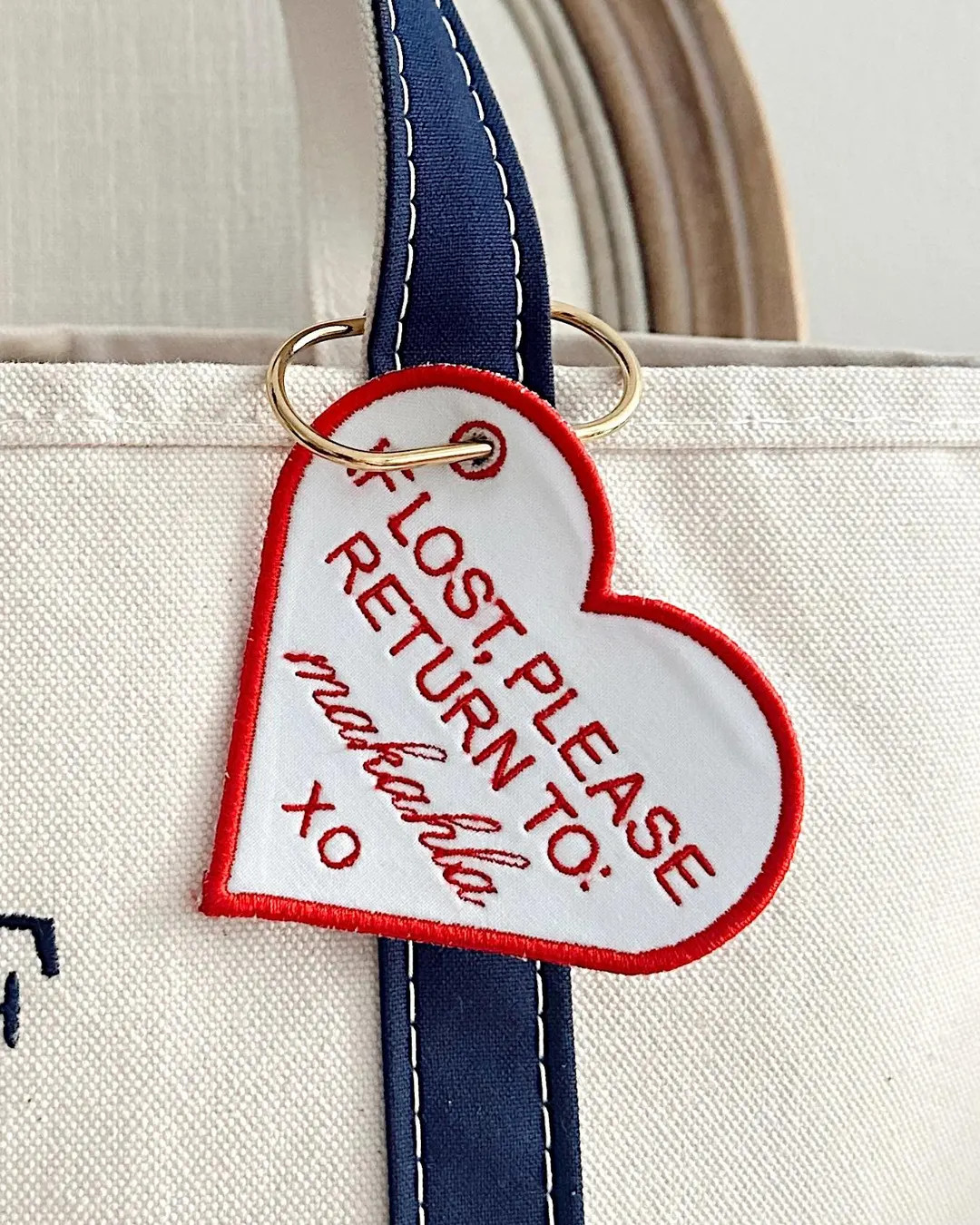 Lost & Found Bag Charm With Gold Carabiner - Etsy | Etsy (US)