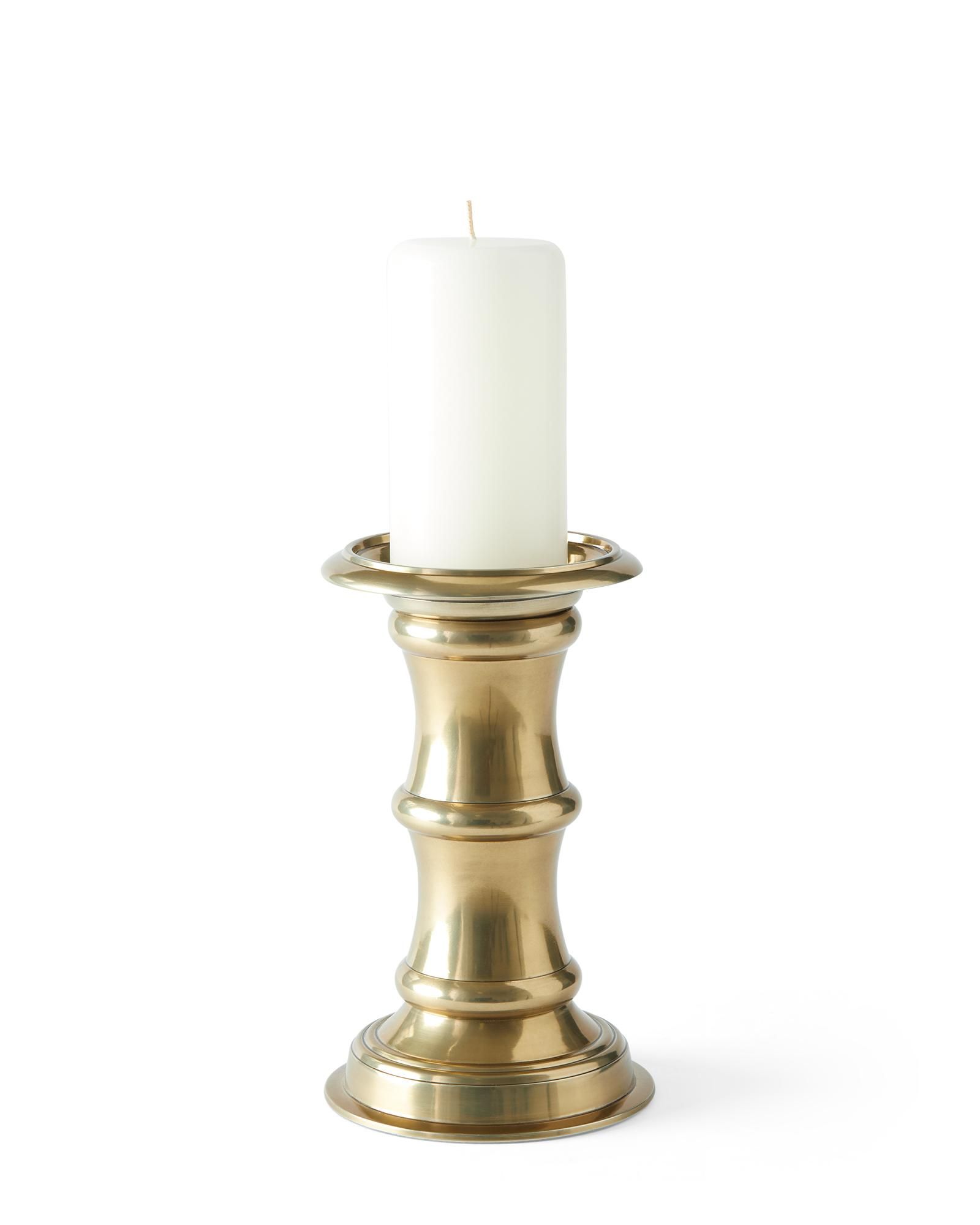 Brass Bamboo Candleholder | Serena and Lily