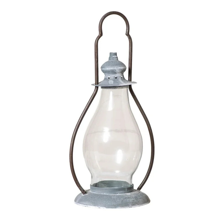 Irvins Country Tinware Carriage House Lantern in Weathered Zinc - Walmart.com | Walmart (US)