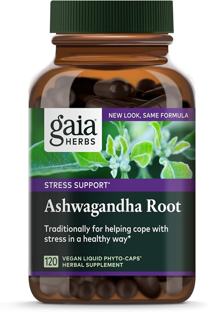 Gaia Herbs Ashwagandha Root, For Stress Relief, Immune Support, Balanced Energy Levels and Mood S... | Amazon (US)