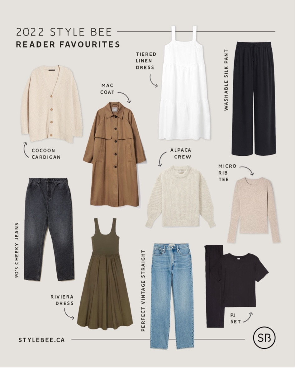 The Top 10 Style Bee Reader Favourites of 2022!

Find more on each item and 3 honourable mentions on the blog. 