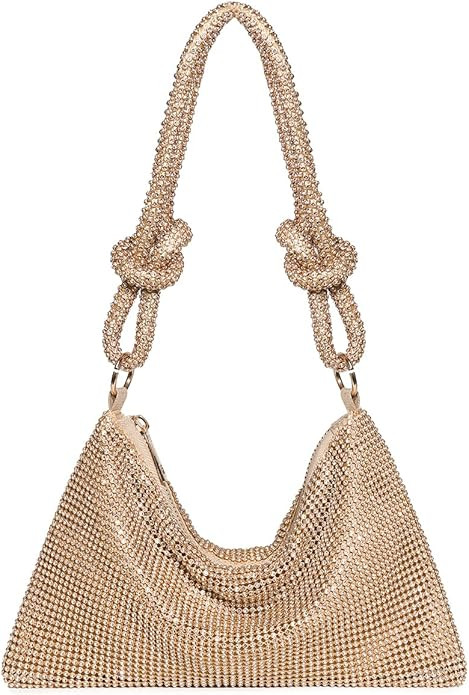 YUWITA Rhinestone Purse Women Evening Glitter Sparkly Mini Bag | Amazon (US)