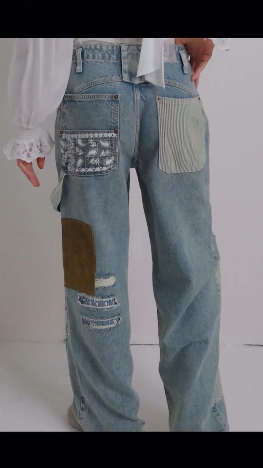 Deliciously patched such jeans from fave Free Peopl; We The Free are back! 
—#patchedjeans #grungedenim #styleatanyage

#LTKover50style #LTKeurope #LTKuk