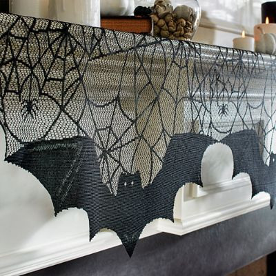 Bats Mantel Scarf | Grandin Road