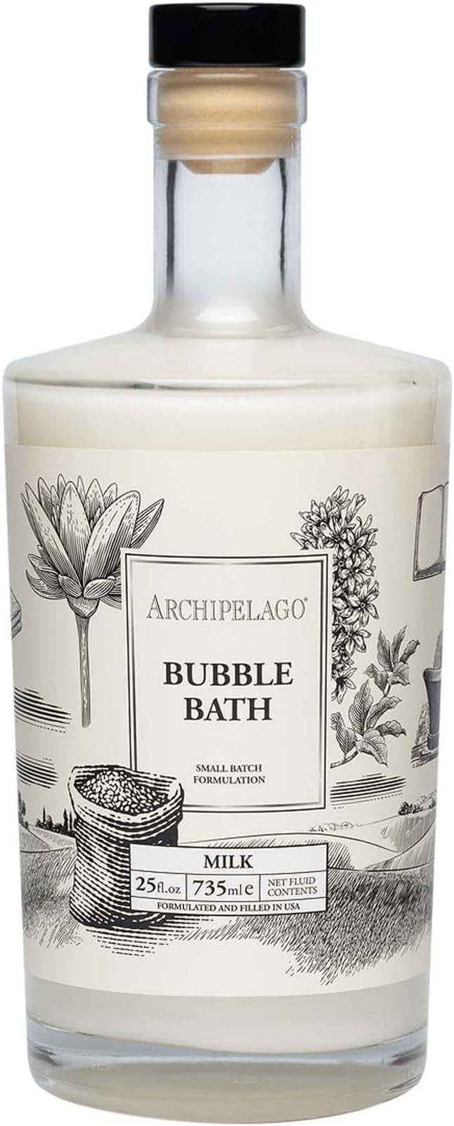 Archipelago Botanicals Luxury Milk Bubble Bath, Daily Body Wash, Moisturizing and Hydrating Gentl... | Amazon (US)