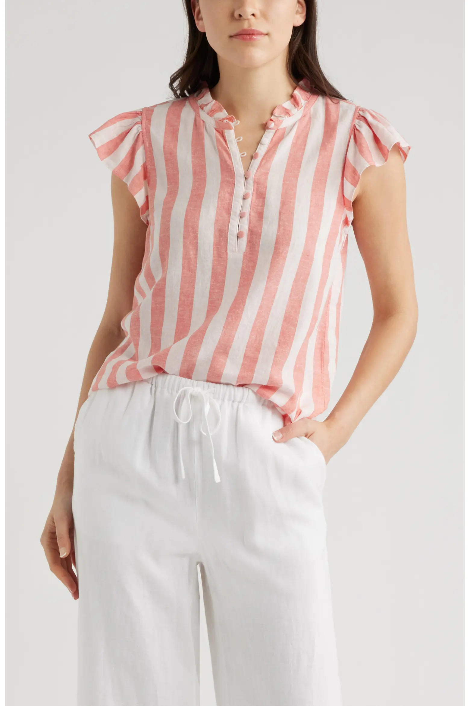 Flutter Sleeve Popover Top (Women) | Nordstrom | Nordstrom