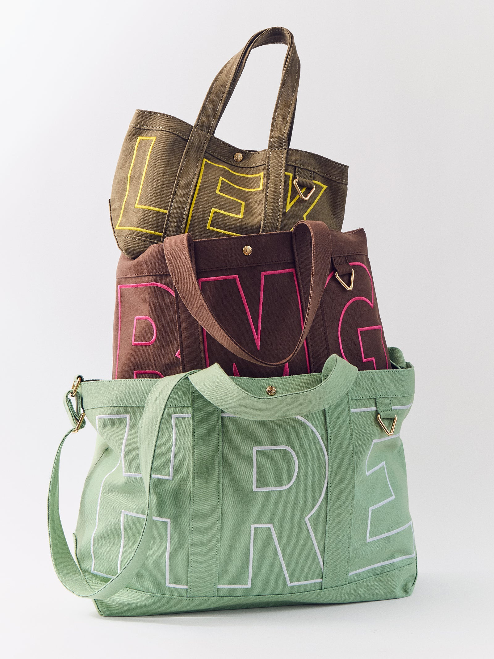Custom Alpha Tote - Mushroom Taupe | BaubleBar