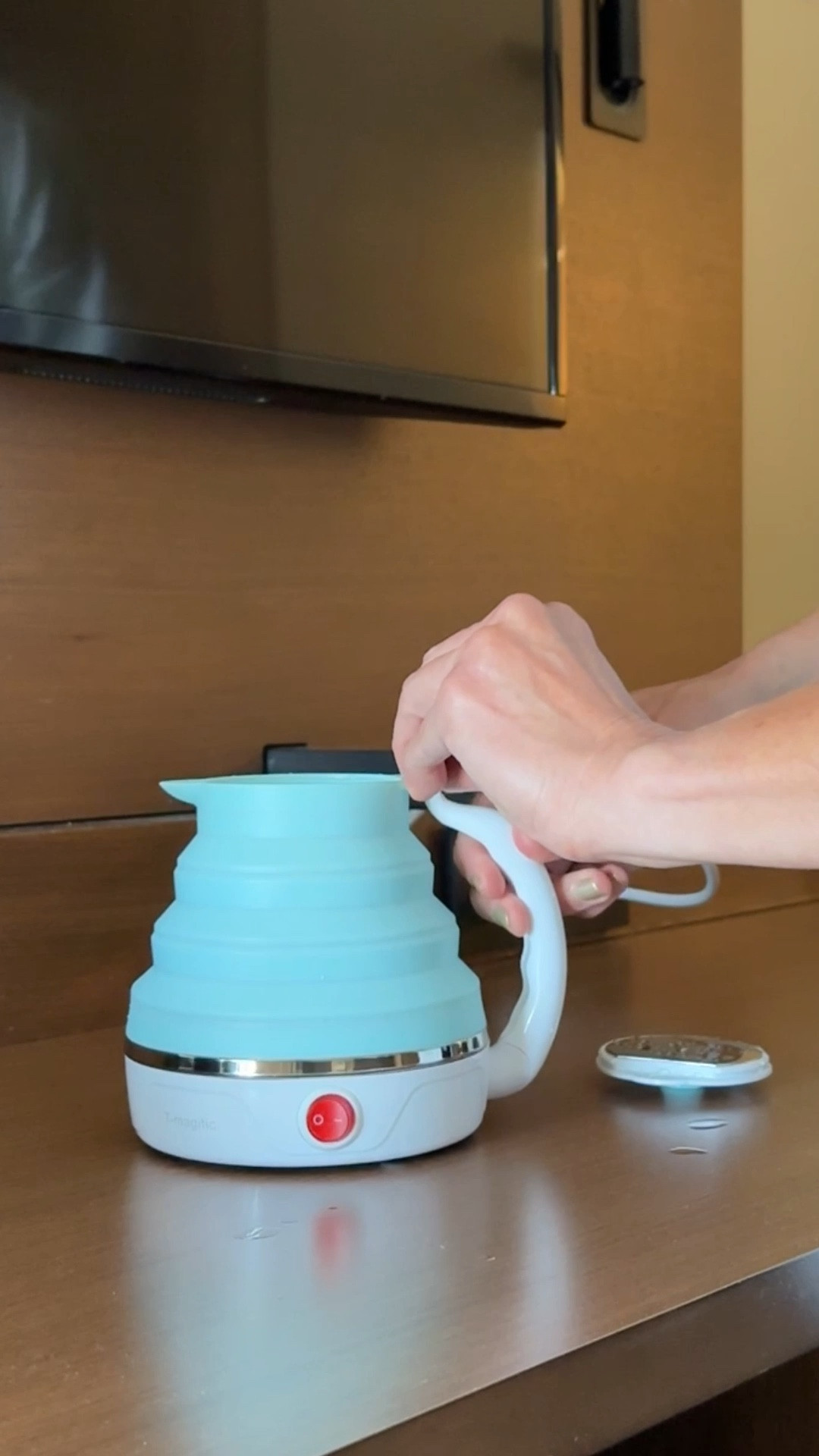 Does anybody love tea as much as me? If you do, then I like you without knowing anything else about you.

Having tea wherever I go is essential as this is one of the ways that I stay hydrated and keep my skin glowing.  Tea is one of the simple pleasures in life.

This portable teapot is one of the best gifts I’ve ever received! I can bring it with me in my suitcase wherever I go. Whether I’m traveling overnight and staying in a hotel or flying to a different country, I’ve got this tea kettle with me that takes up very little space, works incredibly well and fast, and is absolutely affordable.

Cheers! ☕️🍵

#LTKHome #LTKTravel #LTKFindsUnder50