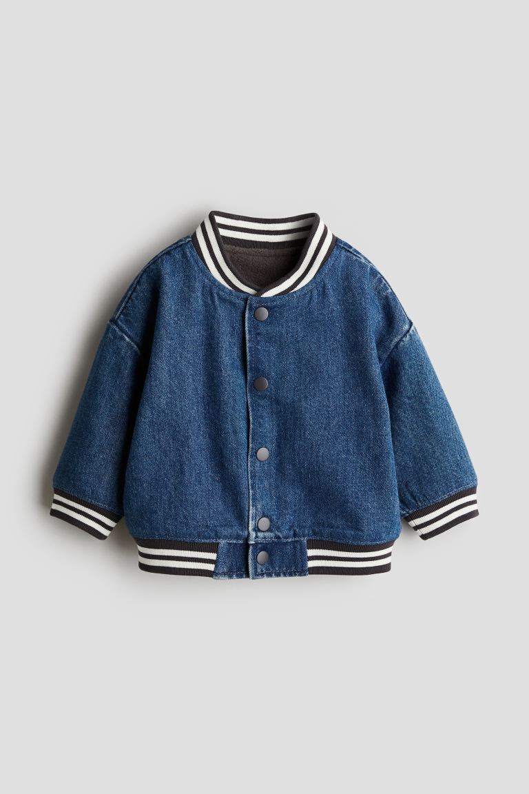 Denim Baseball Jacket | H&M (US + CA)