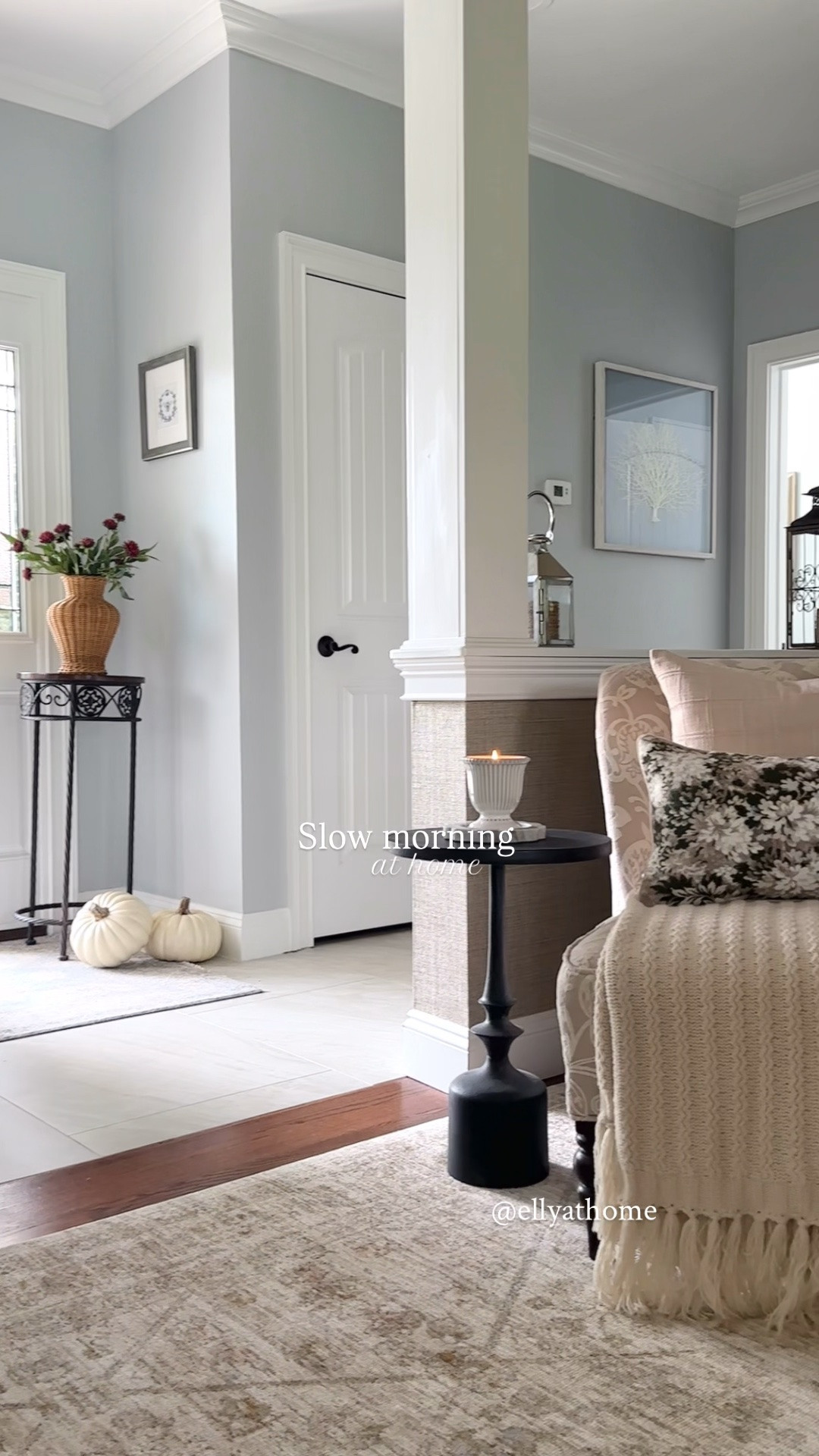 Cozy fall entryway styling! Shop area rugs, vases, fall candles, ruffle bowl and vase on sale, pumpkins, cozy throw pillows, blankets, mirrors, console tables and more fall home decor accessories. Classic home style. Amazon, Target, Wayfair

#LTKHome #LTKSaleAlert