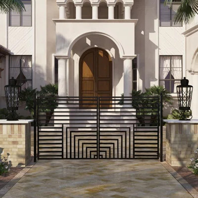 Automated Steel Dual Swing Driveway Gate and Gate Opener Complete Kit – ETL Listed - Florence Style | Wayfair North America