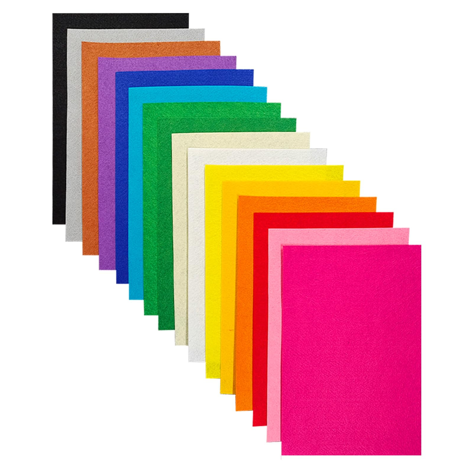Jtnohx Felt for Crafts, 16 Pcs Felt Fabric, 7"×11.3" Stiff Felt Sheets, Craft Felt Square for Se... | Amazon (US)