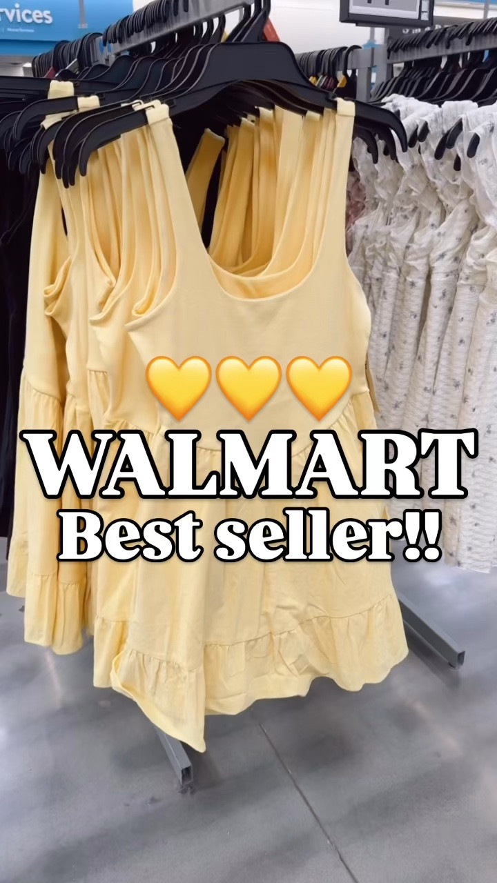 She’s #1 for a reason! 🙌🥰  & she’s under $15!!!

Butter yellow 
Summer dress
Lined (not shorts under)
Square neck
Walmart
No boundaries 

#walmartpartner #bestseller #summerstyle #butteryellow 