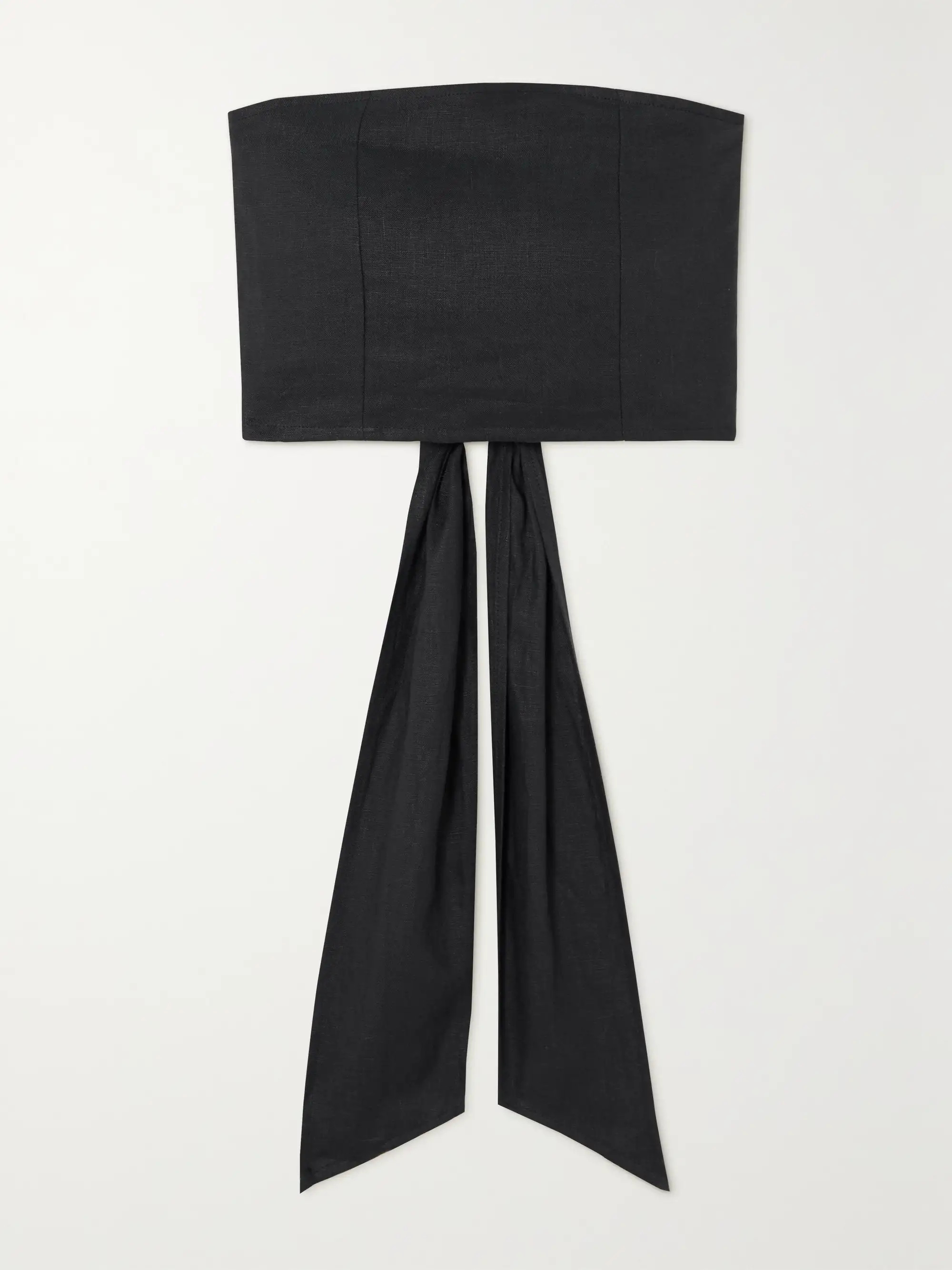 Hulala cropped linen bandeau top | NET-A-PORTER APAC