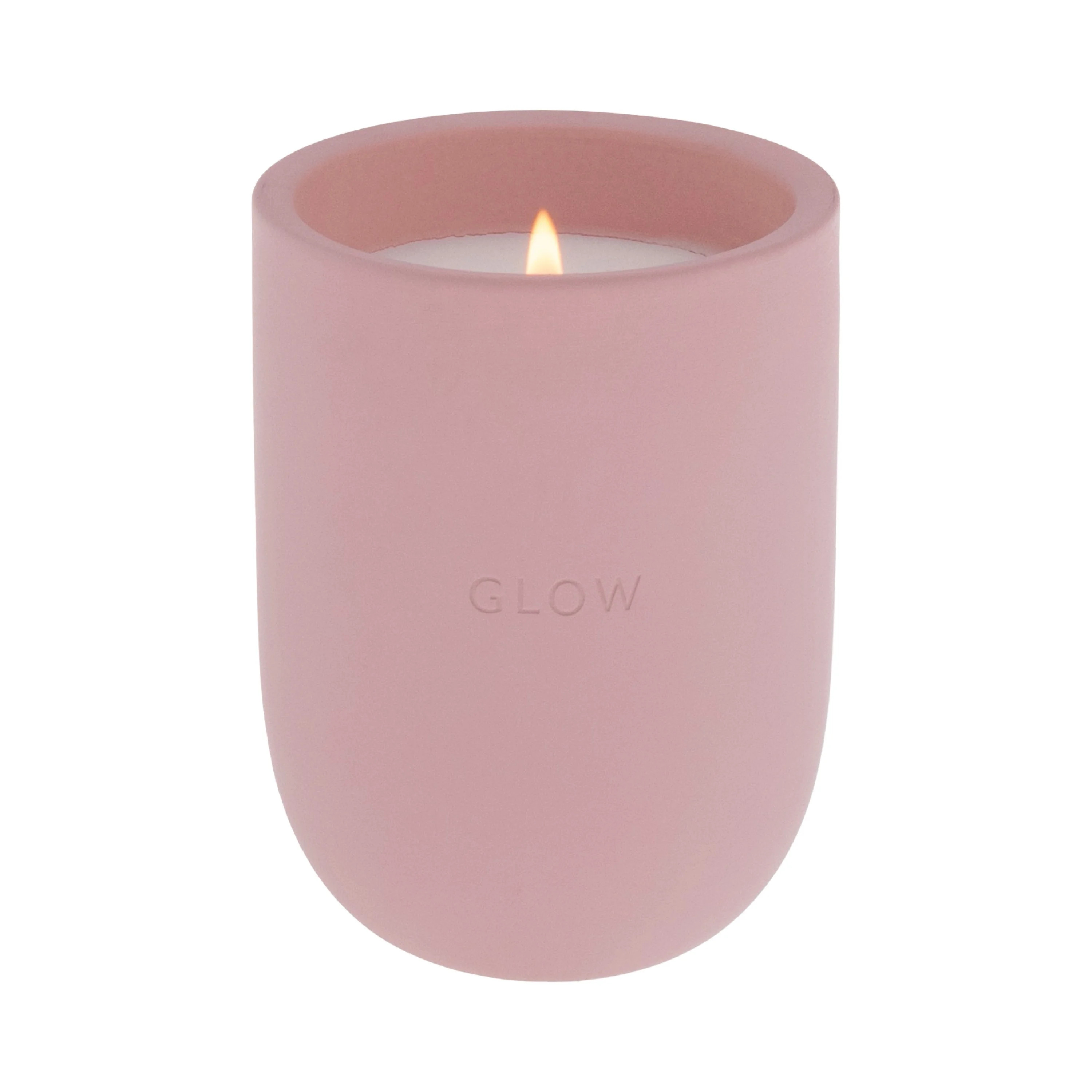 Allswell Glow Scented Ceramic Jar Spa Candle 10 oz., Vanilla & Pear & Coconut, Pink | Walmart (US)