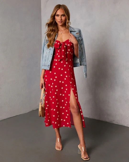 Eirah Strapless Cut Out Polka Dot Maxi Dress

#LTKSaleAlert #LTKFindsUnder100